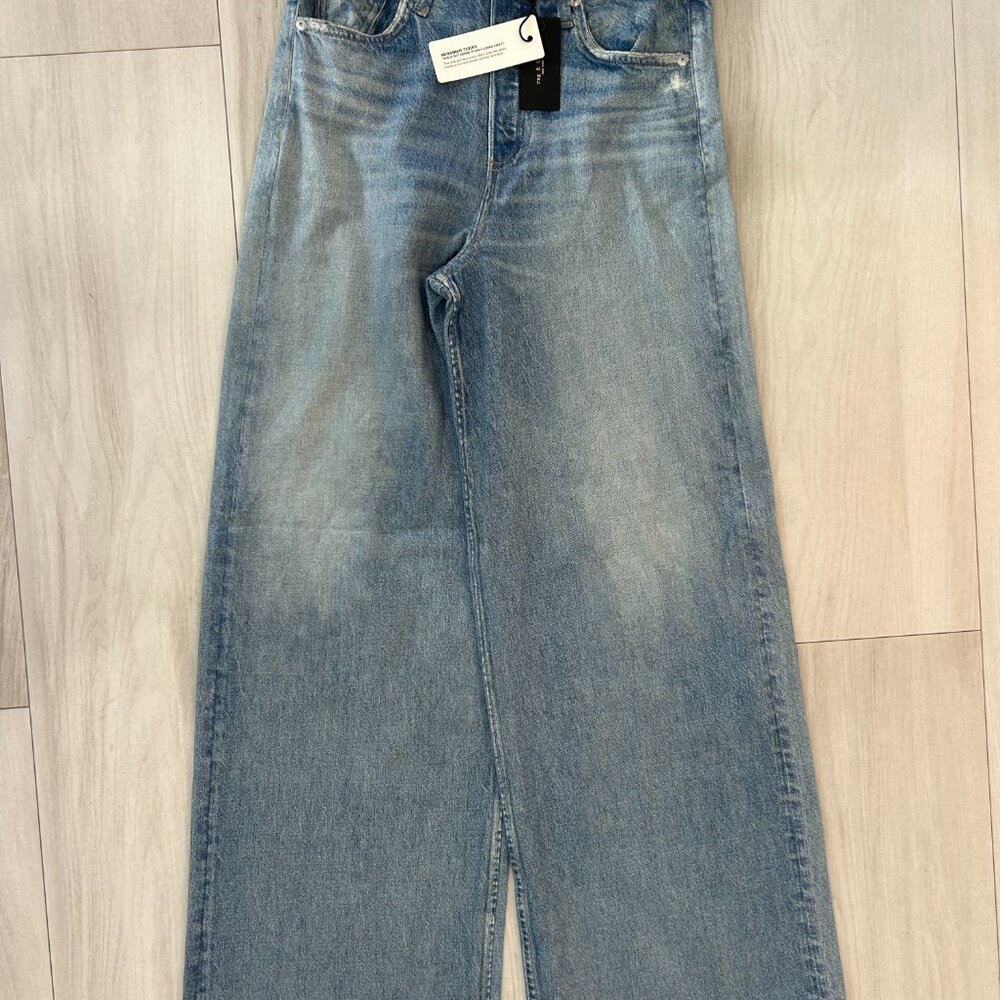 rag & bone Miramar Terry Sofie High Rise Wide Leg Sweatpant Jeans Raily NWT - Picture 9 of 9